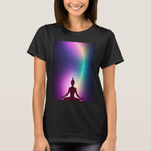 Yoga Girl Female Sun Salutation Meditation Chakra T-Shirt