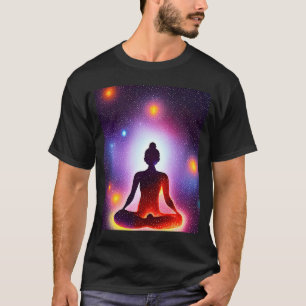 Yoga Girl Female Sun Salutation Meditation Chakra T-Shirt