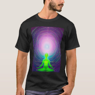 Yoga Girl Female Sun Salutation Meditation Chakra T-Shirt