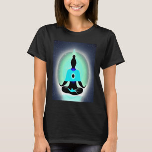 Yoga Girl Female Sun Salutation Meditation Chakra T-Shirt