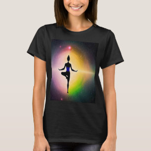 Yoga Girl Female Sun Salutation Meditation Chakra T-Shirt