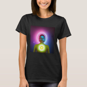 Yoga Girl Female Sun Salutation Meditation Chakra T-Shirt