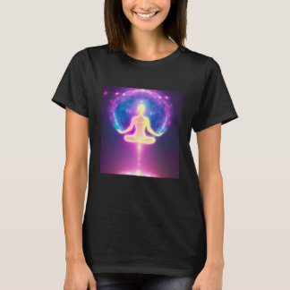 Yoga Girl Female Sun Salutation Meditation Chakra T-Shirt