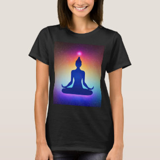 Yoga Girl Female Sun Salutation Meditation Chakra T-Shirt