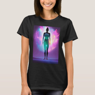 Yoga Girl Female Sun Salutation Meditation Chakra T-Shirt