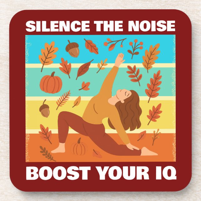 yoga girl getränkeuntersetzer (Vorderseite)