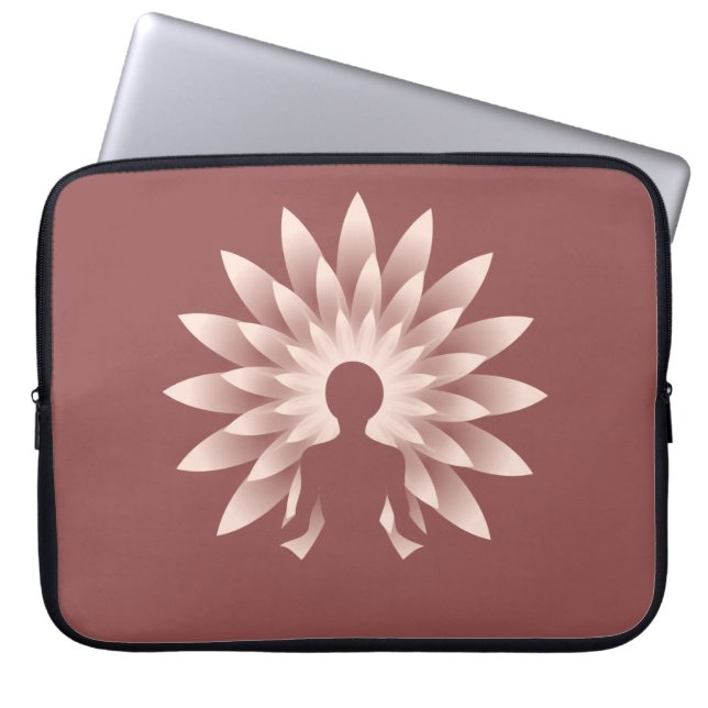 Yoga Girl Laptopschutzhülle (Vorderseite)