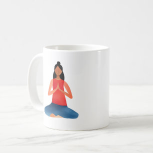 Yoga Girl Meditation Namaste Kaffeetasse