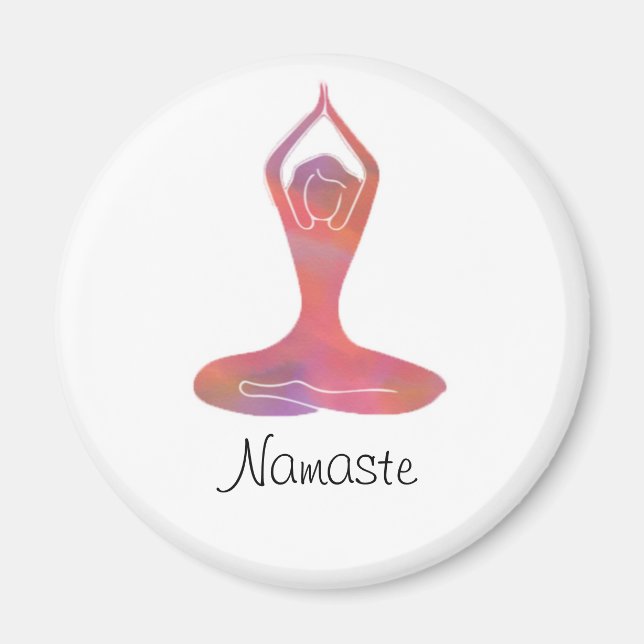 Yoga Girl Namaste Magnet (Vorne)