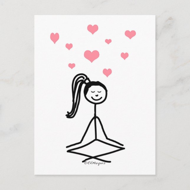 Yoga Girl Postkarte (Vorderseite)