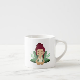 Yoga Girl ruhige Wellness Erlebnis Achtsamkeit Kun Espressotasse