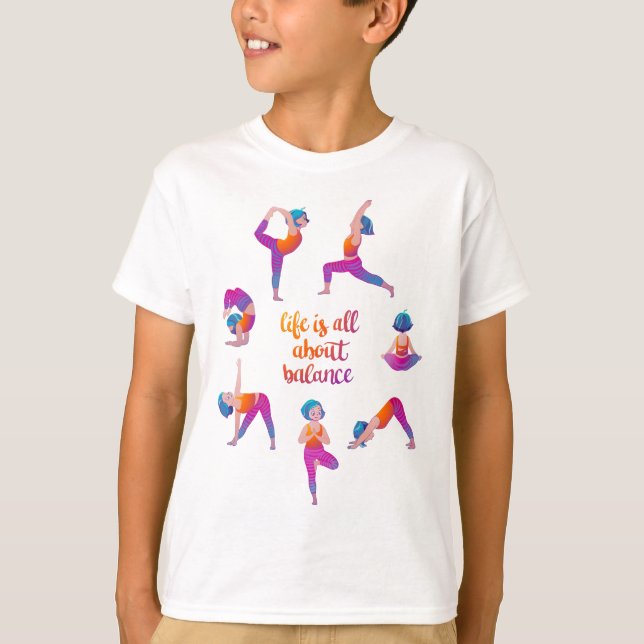 Yoga Girl Workout T-Shirt (Vorderseite)