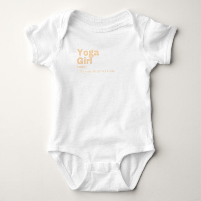 Yoga Girl - Yoga Baby Strampler (Vorderseite)