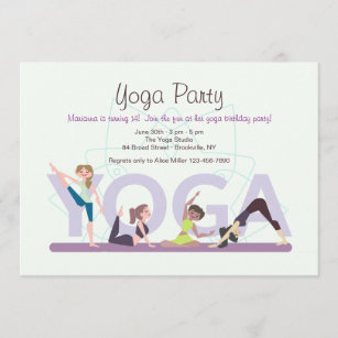 Yoga Girls Einladung