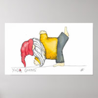 Yoga Gnome Poster - Star-Pose