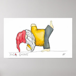 Yoga Gnome Poster - Star-Pose