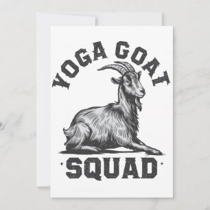 Yoga Goat Squad Funny Goat Meditation Lover Einladung