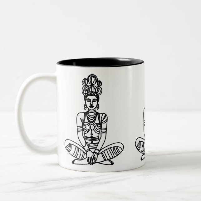 Yoga Goddess Tasse - Ethnischer Meditationskaffee (Links)