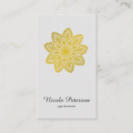 Yoga - Goldspitze Visitenkarte