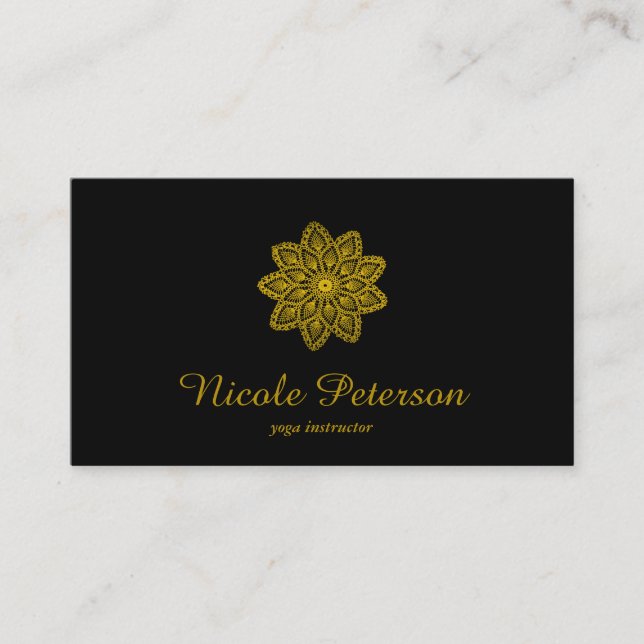 Yoga - Goldspitze Visitenkarte (Vorderseite)