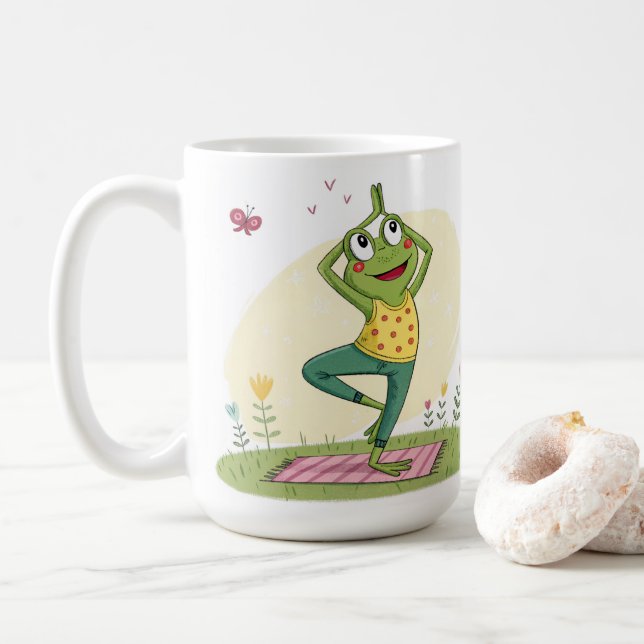 Yoga Good Morning    Collection  Design Kaffeetasse (Mit Donut)
