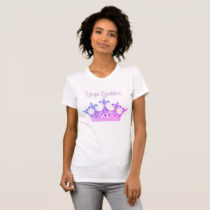 Yoga-Göttin Lila Damen T-Shirt