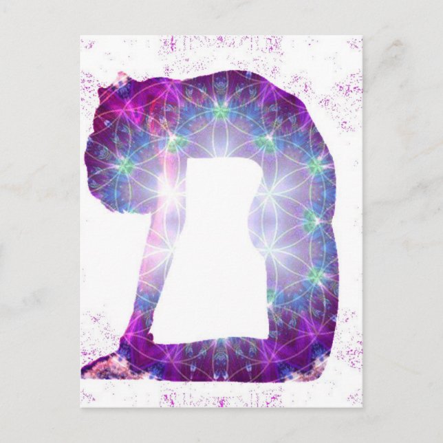 Yoga-Göttin-Pose-Reihe Postkarte (Vorderseite)