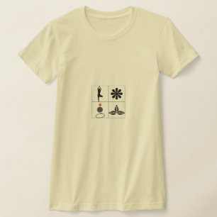 YOGA Grafik-T-Shirt – Minimalistisches Wellness-Te T-Shirt