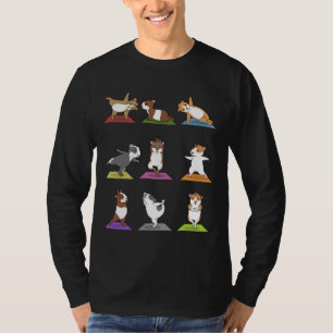 Yoga Guinea Schweinemedizin Yogi Namaste Sport T-Shirt
