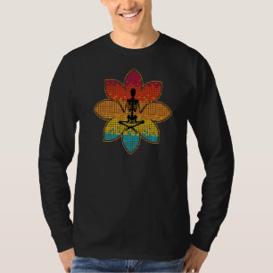 Yoga Halloween Skeleton Namaste Meditationslustig T-Shirt