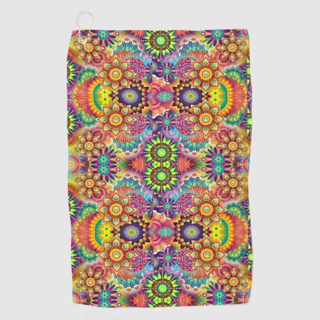 Yoga Handtuch mit Taschenklammer Artistik (Vorderseite)