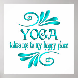 Yoga Happy Place Poster