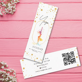 Yoga Health And Wellness Holistic Gold Stars Mini Visitenkarte