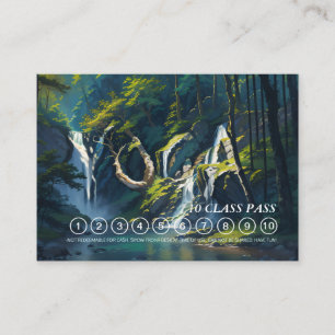 YOGA Hidden Text Mediation Instructor Class Pass Terminkarte