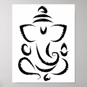 Yoga Hinduismus Indische Meditation Deepavali Diwa Poster
