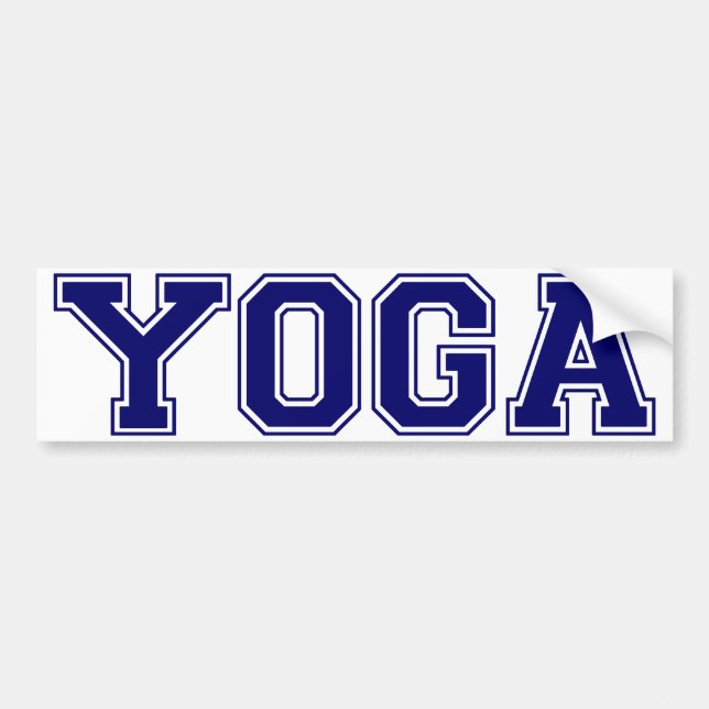 Yoga-Hochschulart Autoaufkleber (Vorne)