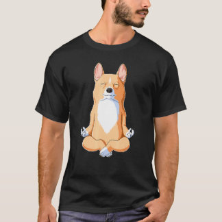 Yoga-Hund Corgi T-Shirt