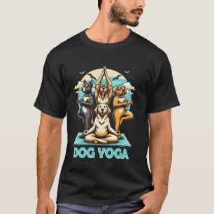 Yoga-Hund, Hund in Yoga-Pose, Meditation Zen-Hund T-Shirt