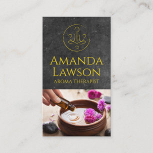 Yoga Icon   Hintergrund   Aroma-Öle Visitenkarte