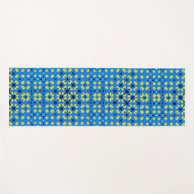 Yoga im Stile von Blau und Gelb