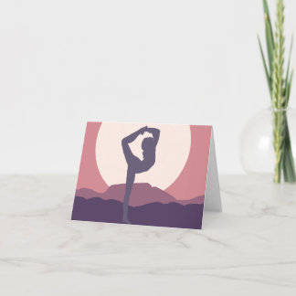 Yoga in Purple Karte