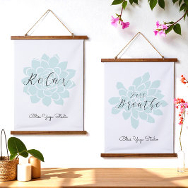 Yoga Inspirational Quote Mandala Wandteppich Mit Holzrahmen