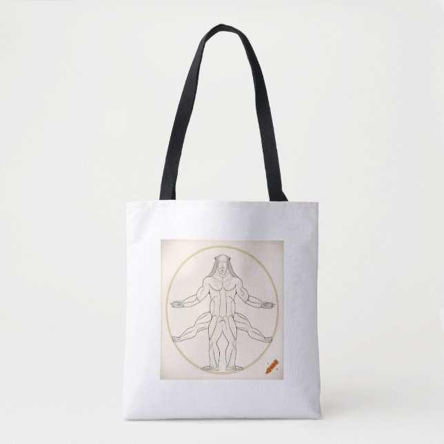 "Yoga-Inspirierte Tasche: Friedliches Design für d (Vorderseite)