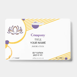 Yoga Instructor Abzeichen Ausweis