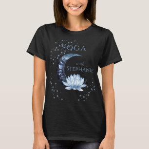 Yoga Instructor Blue Lotus Blume T-Shirt