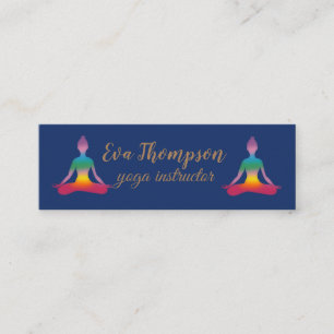 Yoga Instructor Business Card Mini Visitenkarte