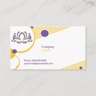 Yoga Instructor Business Card Visitenkarte