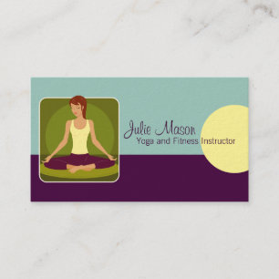 Yoga Instructor Business Cards Visitenkarte