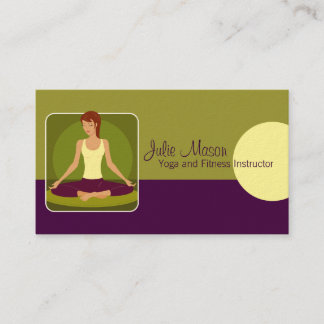 Yoga Instructor Business Cards Visitenkarte