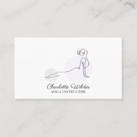Yoga Instructor Cobra Pose Business Card